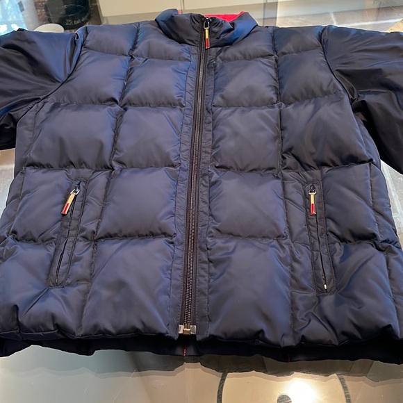 Tommy Hilfiger,S, lofty down, 21” navy jacket, 2 zip pockets (& 1 inside).NWOT. - Picture 12 of 12